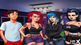 Teen Anime Chick Gets Inked by Handsome Artist in Summertime Saga Tattoo Session