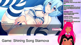 Lewd VTuber Neko Enjoying Hardcore Anime Action in Shining Song Starnova