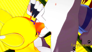 Taomon & Grey Fox Furry Hentai Uncensored Blowjob Handjob Boobjob Cuckold Creampie