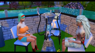 Madara Helps His Friend at the Pool With Hard Anal Action & Cuckold Drama