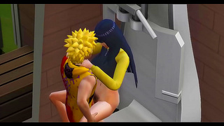 Hinata Trains Naruto's Dick With Oral & Anal Sex In Steamy Hentai Scene