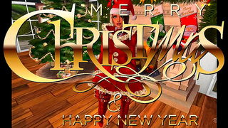 Sexy 3D Santa Cosplay Babe Shows Off Big Tits for Merry Christmas & New Year