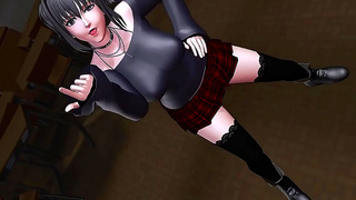 Horny 3D Anime Babe Sucks Dick Hard for Orgasmic Climax in Evergreen Harbor Game Scene