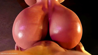 Naughty Viking Warrior Fucks Sim Girl Wildly for Epic BlowJob & Facial Cuming