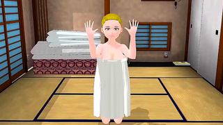 Busty Anime Chick Gets Final Ecchi F*ck in Oppai RPG Game Fantasy Sex Scene