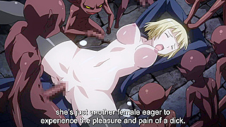Kuroinu 2 - Plundering goblins take the virginity of tied up nuns