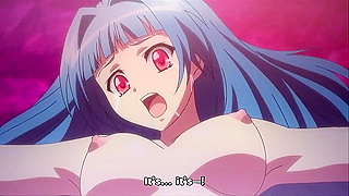 Hentai tentacle monster fucks the tender holes of a petite teen girl