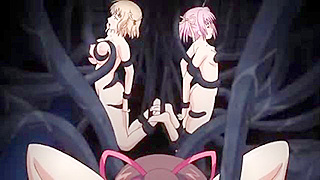 Dystopia of the Spiral Regression 2 - Hentai tentacle beasts fuck all the holes of cute teens
