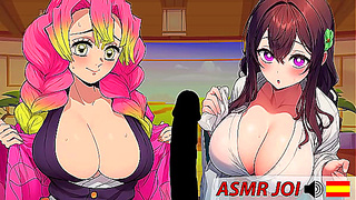 Entrenamiento Erótico con Chicas de Kimetsu – JOI en Español Caliente