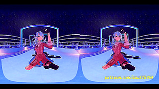Suisei Dances Sensually in VR180 MMD – Hot Hololive Action