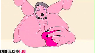 Lesbian Dildo Play in Steamy Hentai Fantasy World Adventure