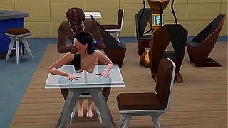 Japanese Girl 18+ wants to fuck everyone in the art gallery - 3D Hentai Uncensored