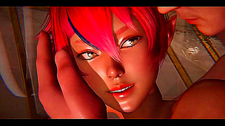 Uncensored hentai / 3d | Sera plays hard to get and fall in love after she gets fucked | Brown Elf | Rise of Eros