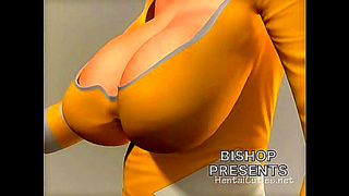 Gorgeous 3D hottie tasting a hard cock