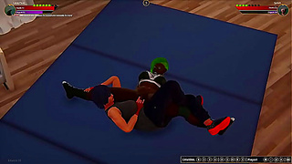 Lacey Punk VS Saniah (Naked Fighter 3D)