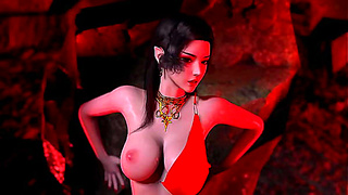 3D big boobs cosplay milf sucking the big cock and got fucked