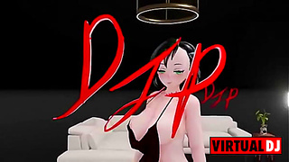 Cute FUTA Rachel dancing to POP Blender MMD 1565 (By DJ Riko! Janvier 2024)