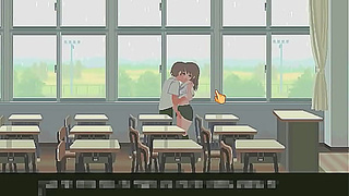 Cute 18 college lady in 6th month for you and me new hentai game