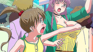 I fall on a horny milf's tits - Hentai uncensored