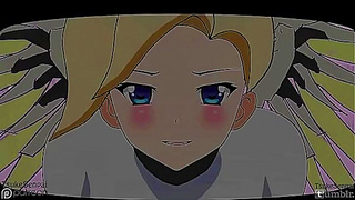 Overwatch 2D fan Hentai - Mercy X Hanzo