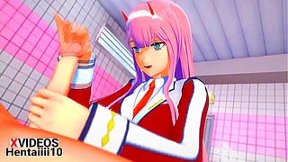 Zero Two Blowjob Hentai