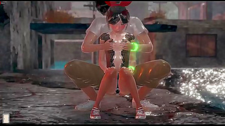 Hentai anime game having fun playing my little StepSister