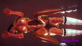 Cowboy Bebop Hentai 3D - Faye Valentine blowjob with cum in her mouth and fucking her