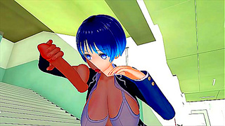 THE FEMALE CLASSMATE WAS IN HEAT IN THE CORRIDOR'SO I HAD TO HELP HIM SOLVE THE PROBLEM