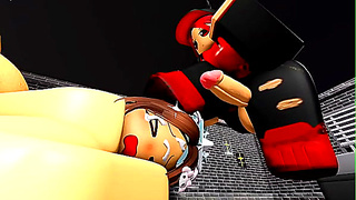 Cute girl swore she could handle rough anal so I didn't hold back/ Fan request 7 [Roblox]