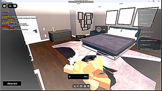 Fucking an American whore in a Roblox condo