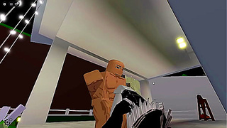 I was making a girl do embarrassing poses in Brookhaven on Roblox and having sex in