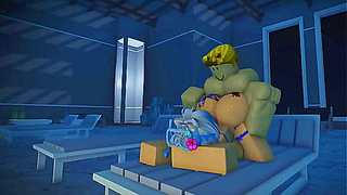 Roblox slut gets fucked rough and hard by BWC