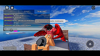 Fucking with a whore in roblox