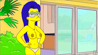 Marge Takes on the Playboy Mansion in This Steamy Simpsons Fantasy