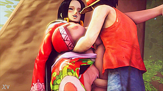 Naughty animation stars explore forbidden realms of desire together