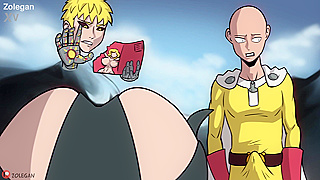 Crazy Hentai Action – Tatsumaki Takes On Superhero Saitama In Bed