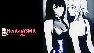 Lesbian lovers explore intimate kissing scenes together in hentai fantasies