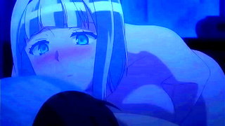 Blonde Anime Cutie Gets Fucked Hard By Giant Dick For Explosive Come