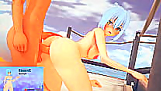 Cute Anime Maid Gets DP'd By Pokemon Boys for Hot Anal Sex Adventure Fantasy Orgy