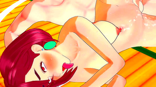 Busty Momo Ayase Gets Rammed Hard for Giant 3D Anime Squirting Orgasm