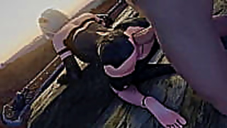 Hot Anime Babe Rides Dick Doggy Style Then Gets Anal FootJob Finish!